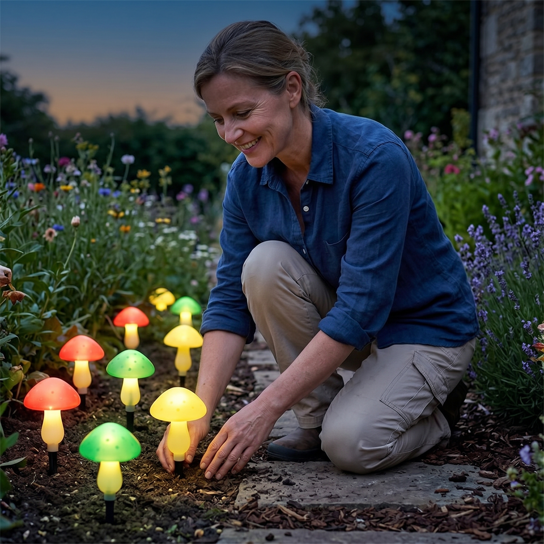 Glowvara – Solar Mushroom Lights for Garden Paths