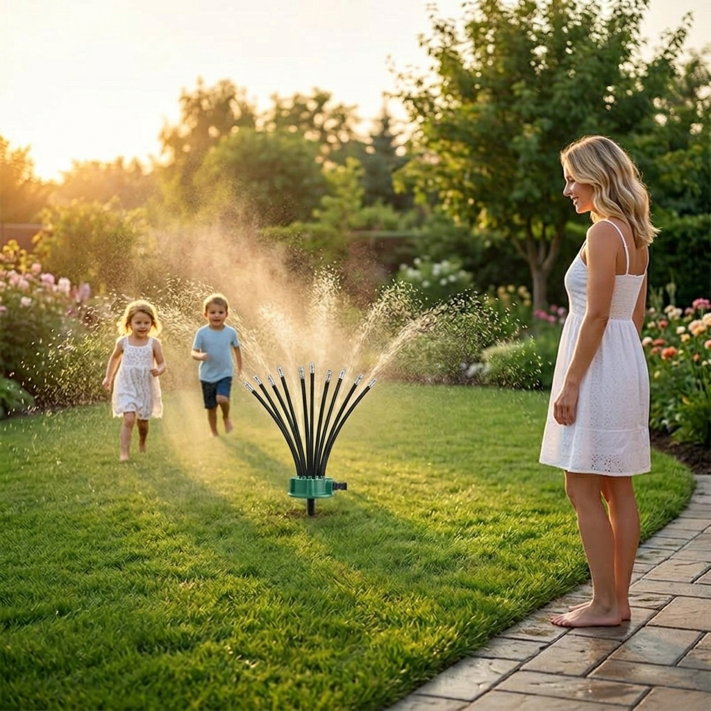 Aquava – 360° Multi-Arm Garden Sprinkler