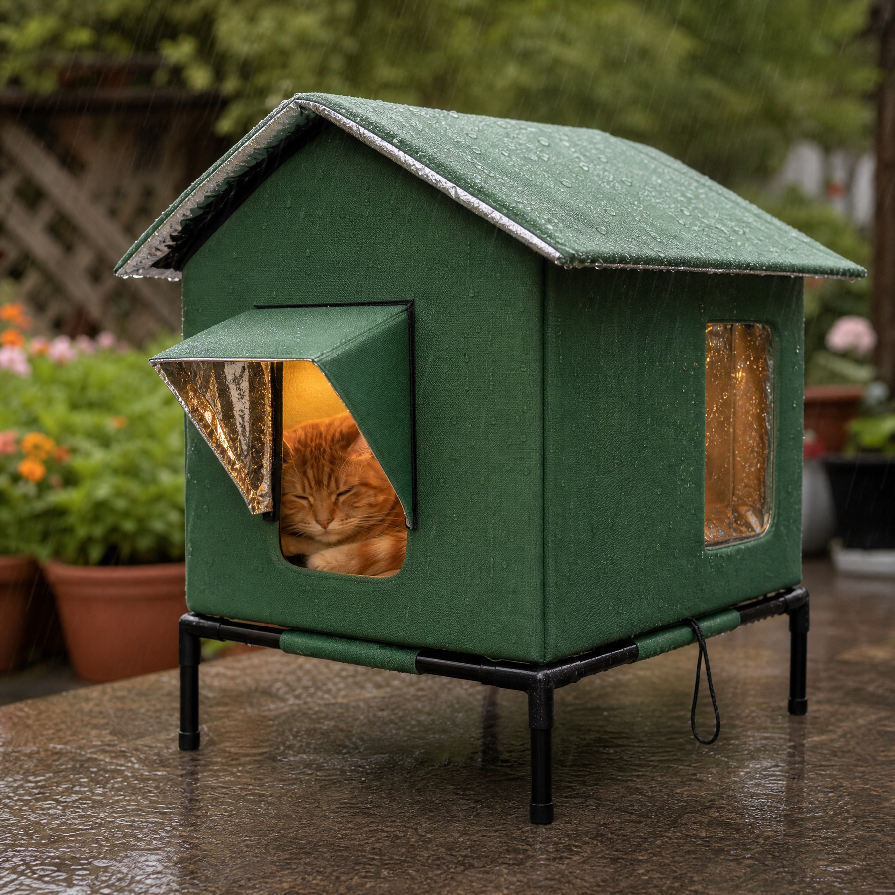 CatHaven – Waterproof Cat House with Thermal Lining