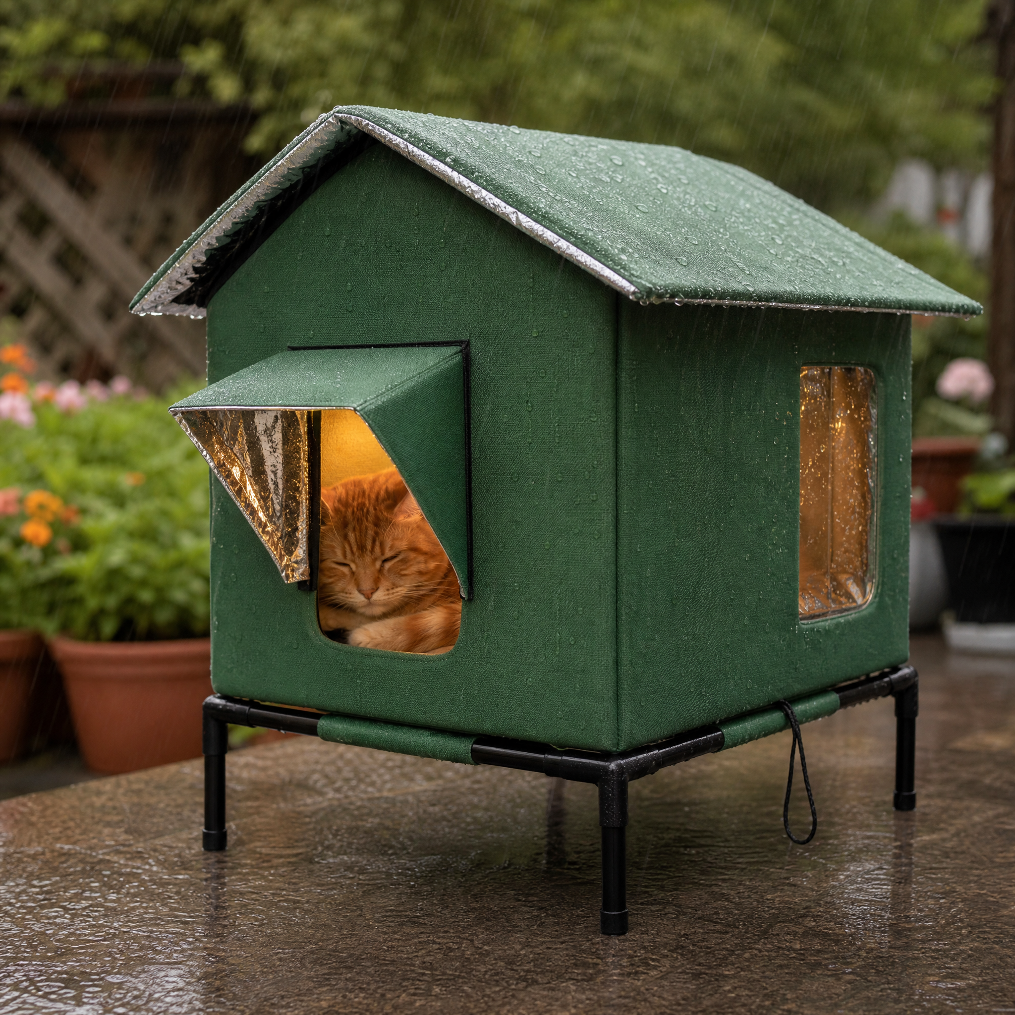 CatHaven – Waterproof Cat House with Thermal Lining