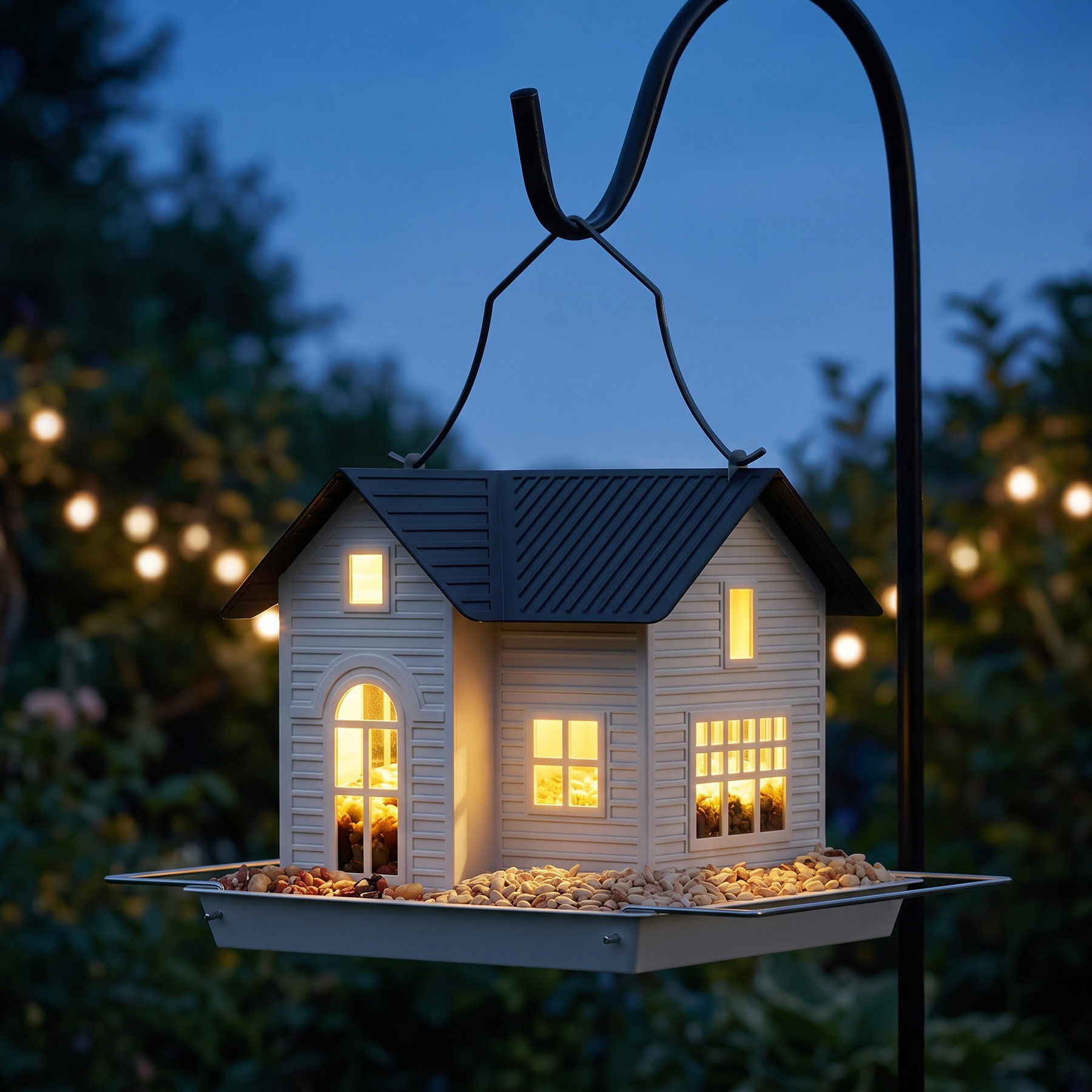 Lumora – Solar Bird House Feeder with Auto-Glow Windows