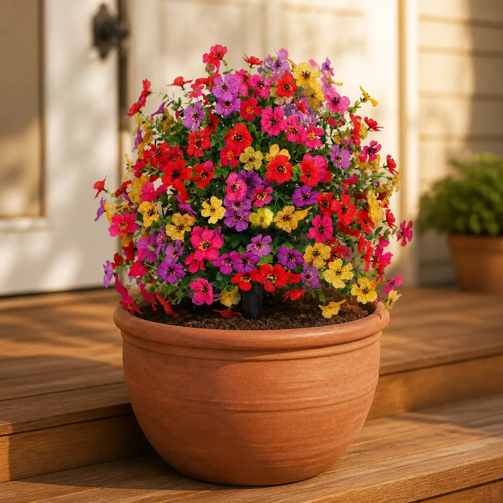 Blomora – Artificial Flower Stake Bouquet for Garden & Porch