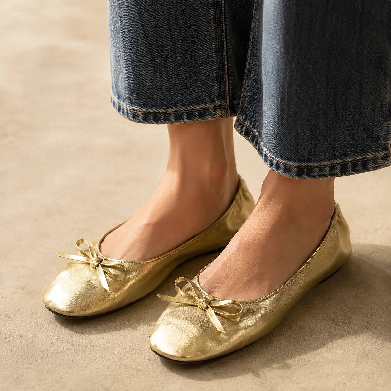 Belluna – Foldable Ballet Flats with Matching Travel Pouch