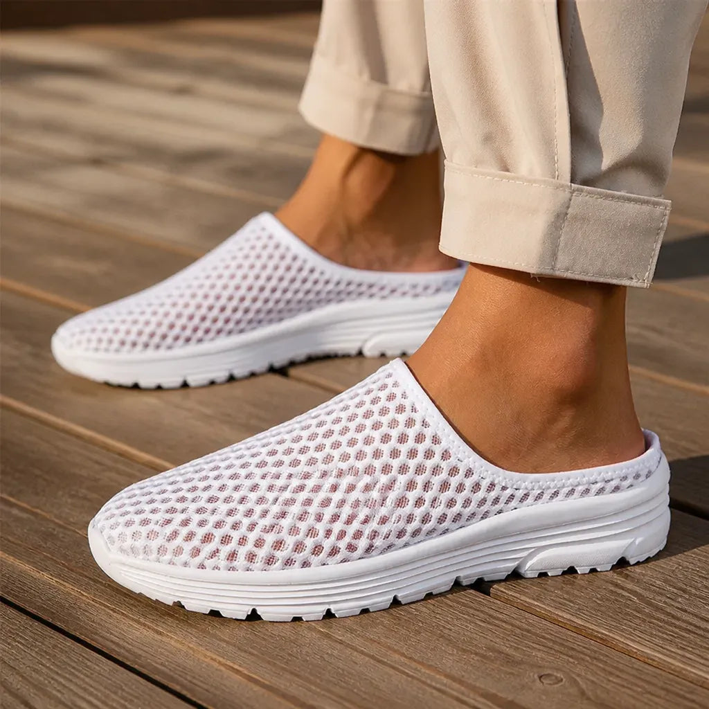 Airstep – Men's Breathable Mesh Slip-On Mules with Cushioned EVA Sole
