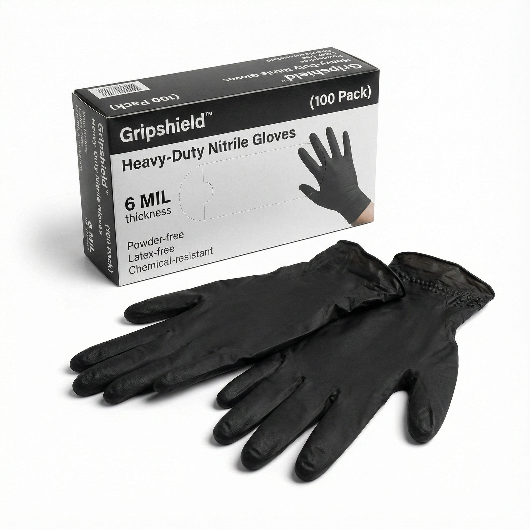 Gripshield - Heavy duty nitrile gloves (100 pack)