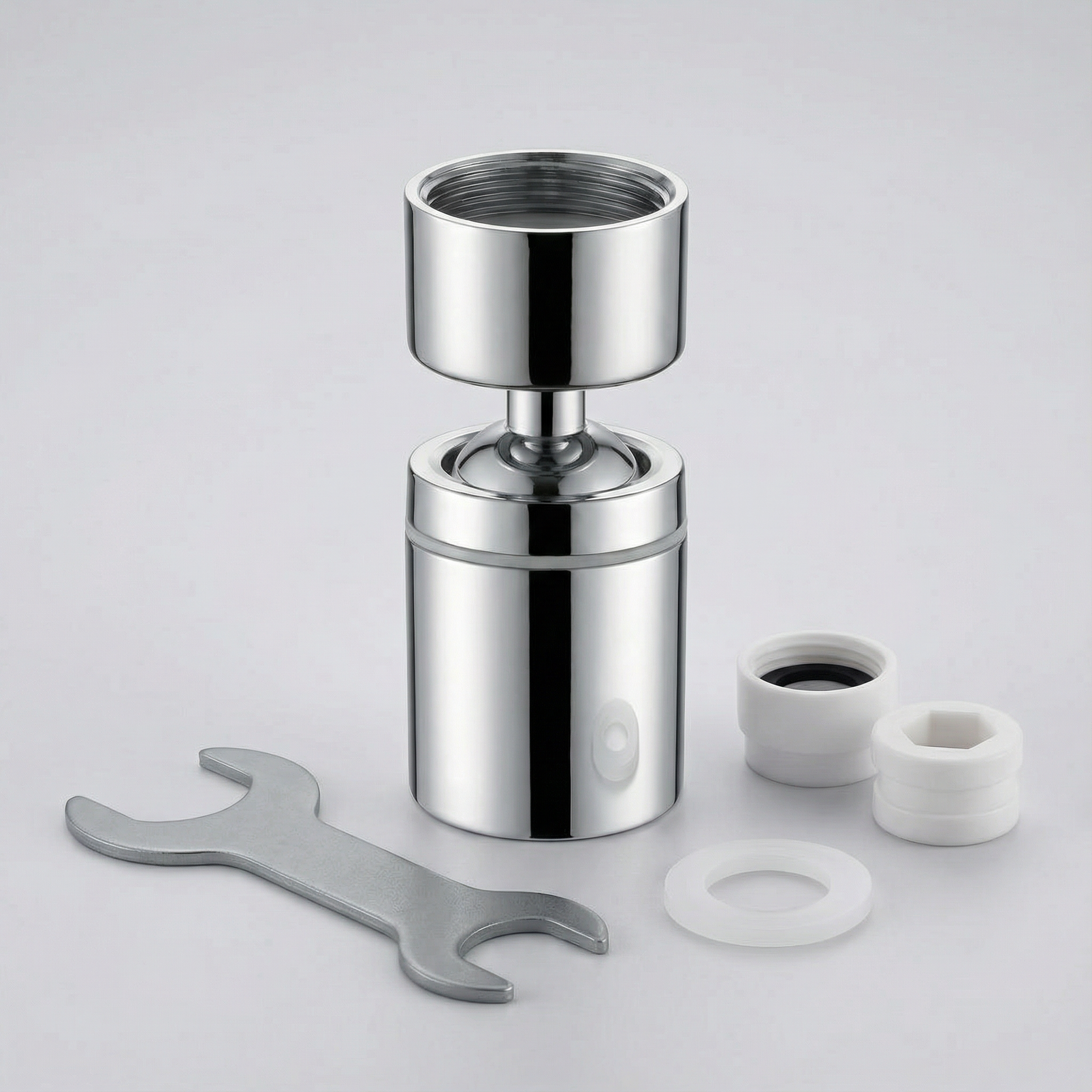 Flowtura - 360° swivel faucet aerator with dual spray (2-pack)