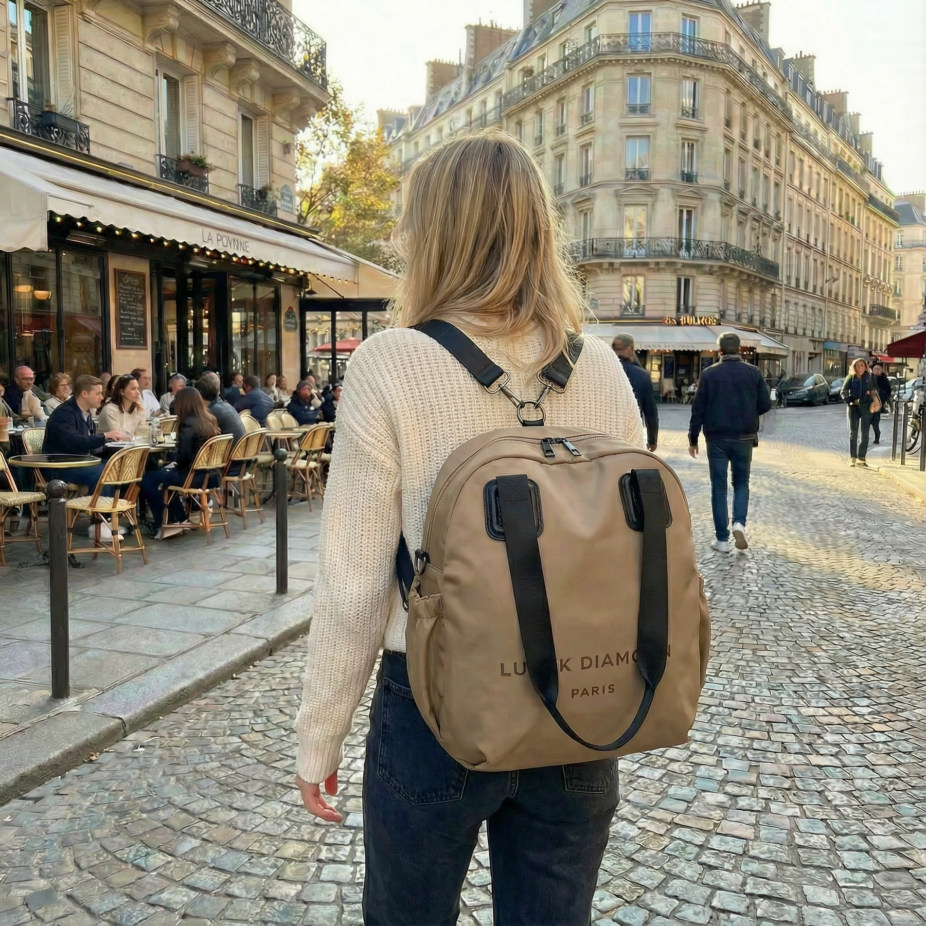 Carryé – Women's 3-in-1 Convertible Nylon Backpack