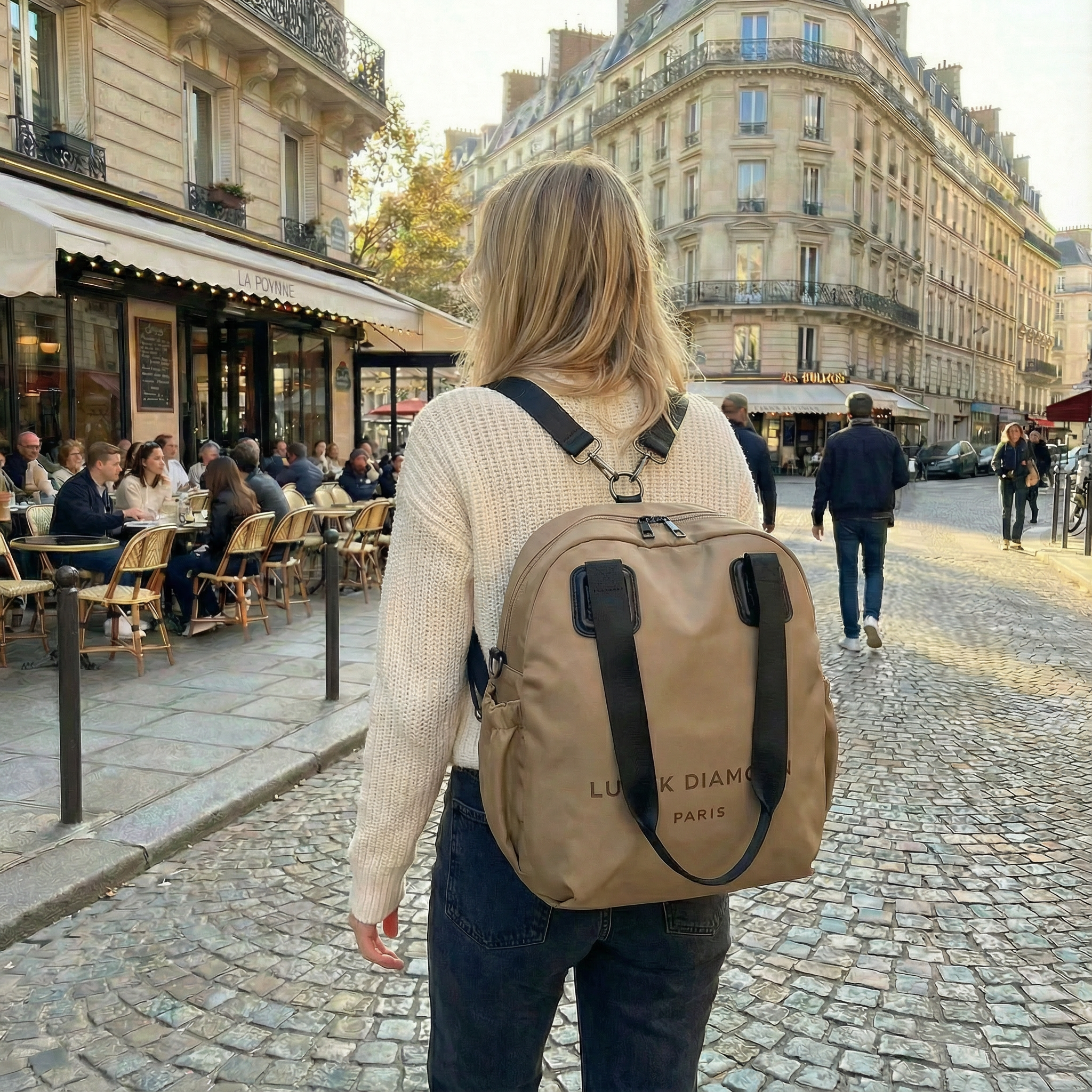 Carryé – Women's 3-in-1 Convertible Nylon Backpack