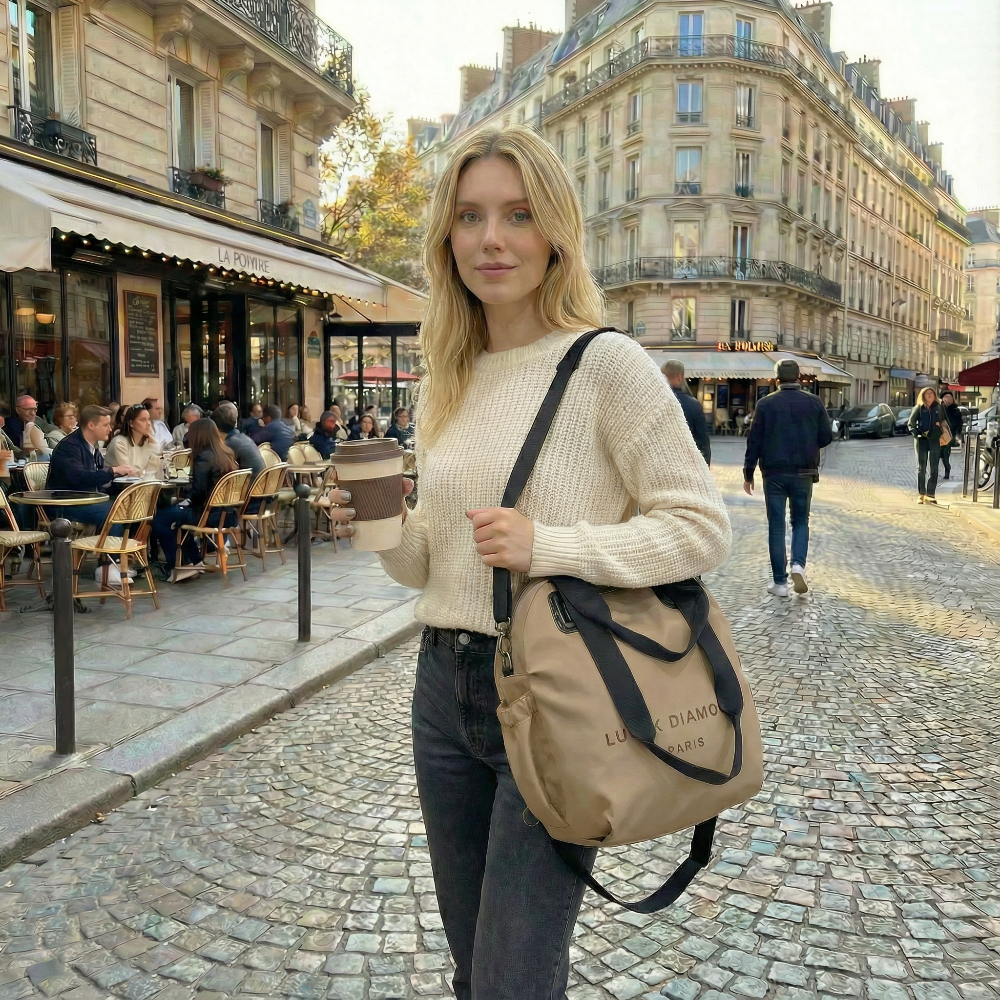 Carryé – Women's 3-in-1 Convertible Nylon Backpack