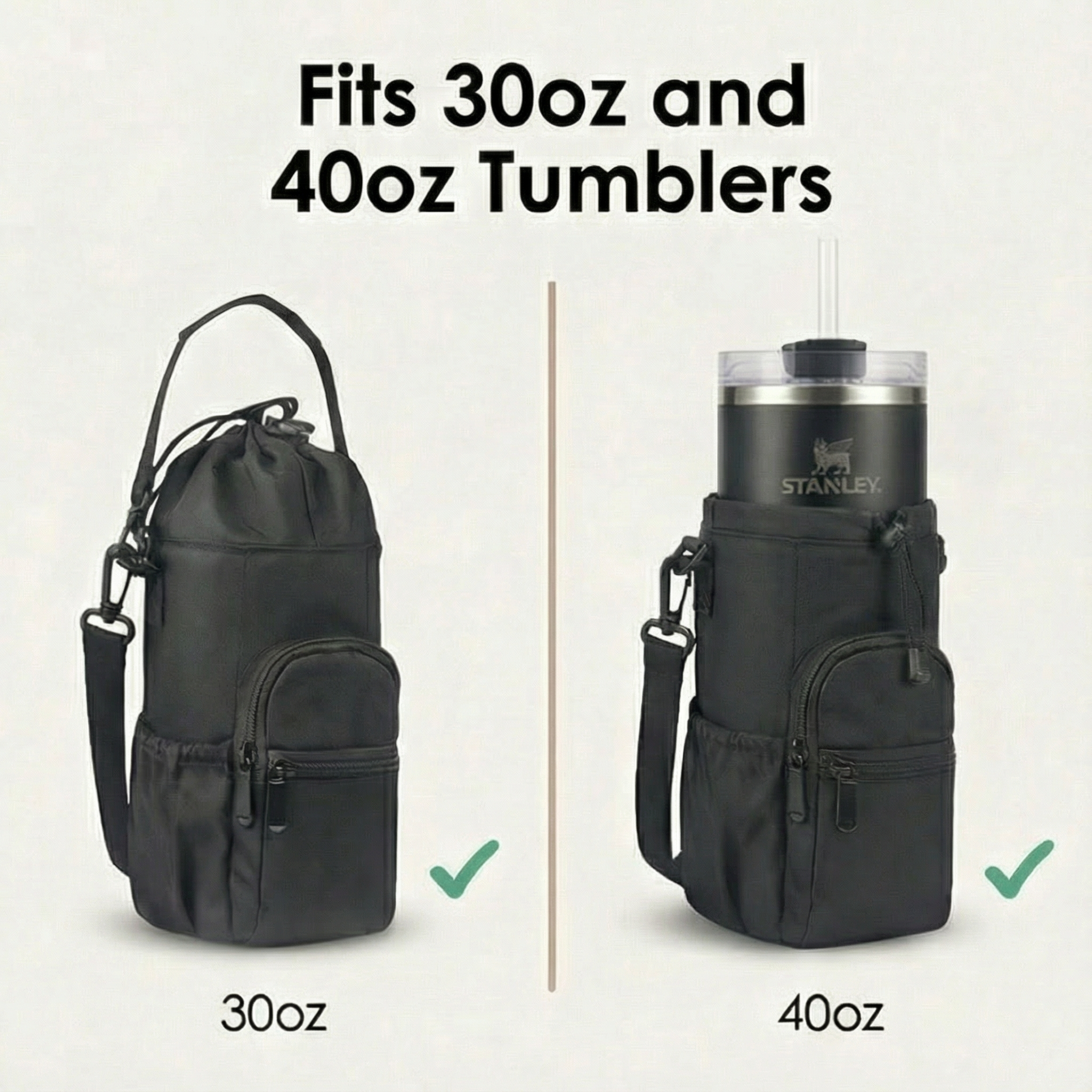 Carryvive – Insulated Water Bottle Carrier with Phone Pocket
