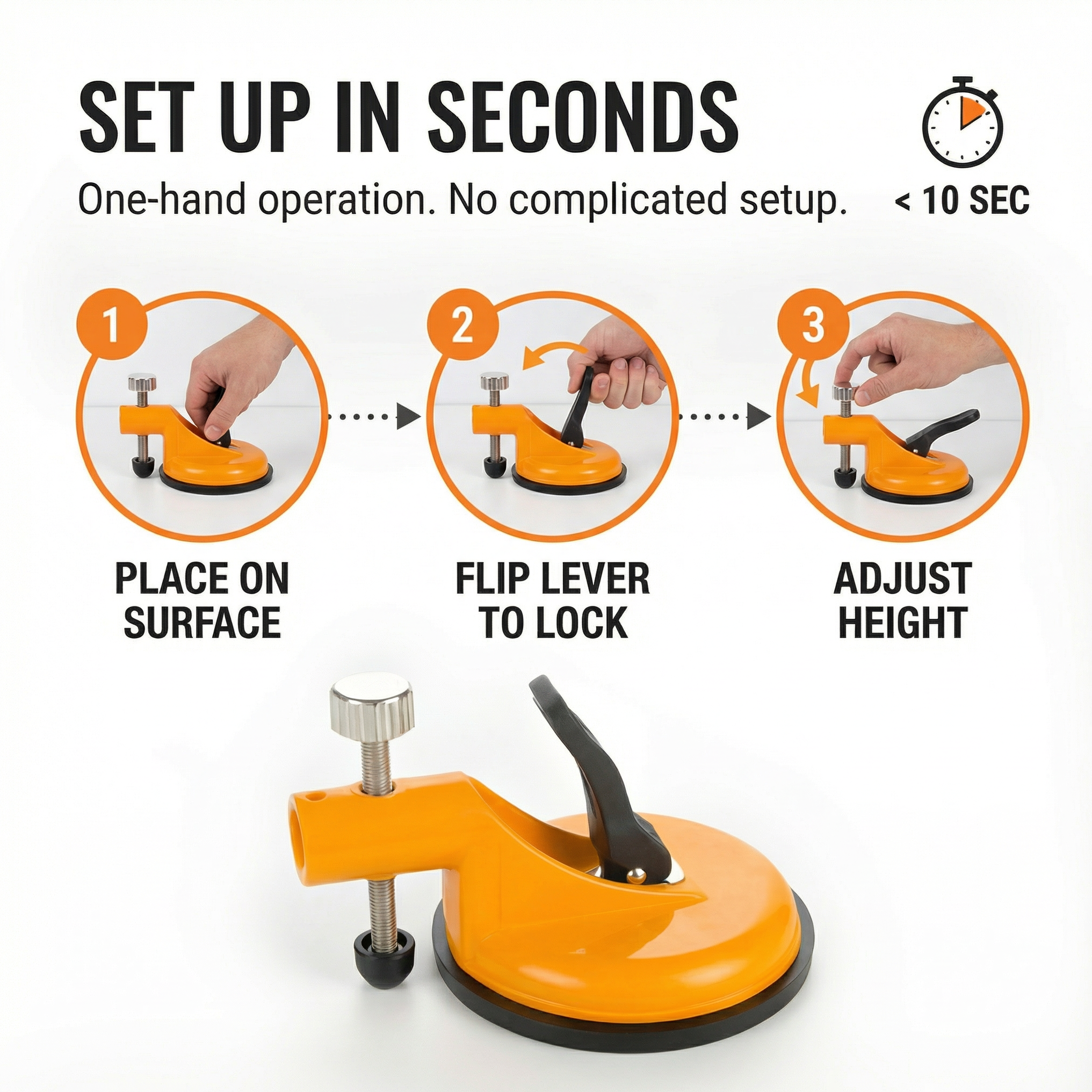 Griplock – Heavy Duty Suction Cup Tile Leveler