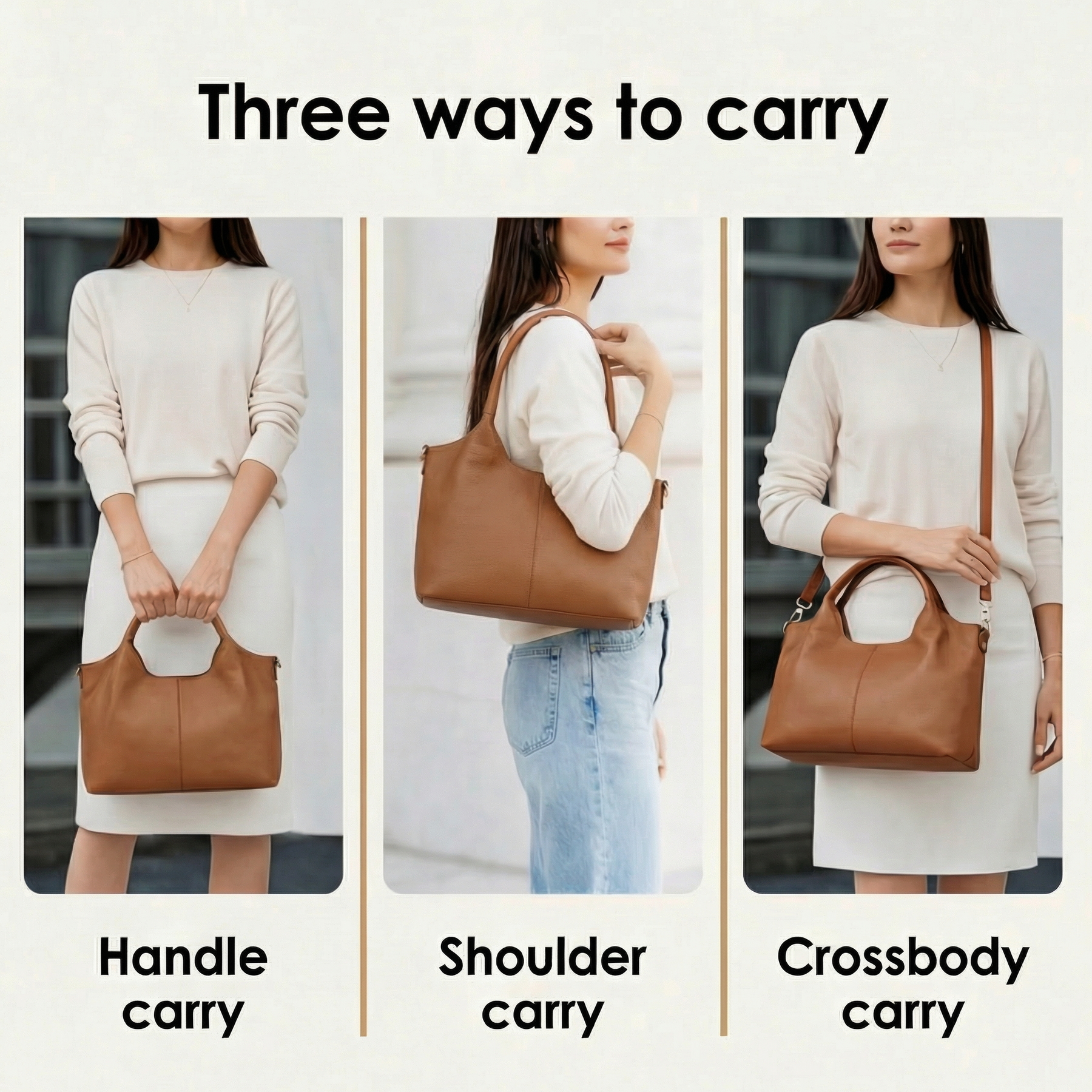 Carrina – Soft Leather Everyday Hobo Bag