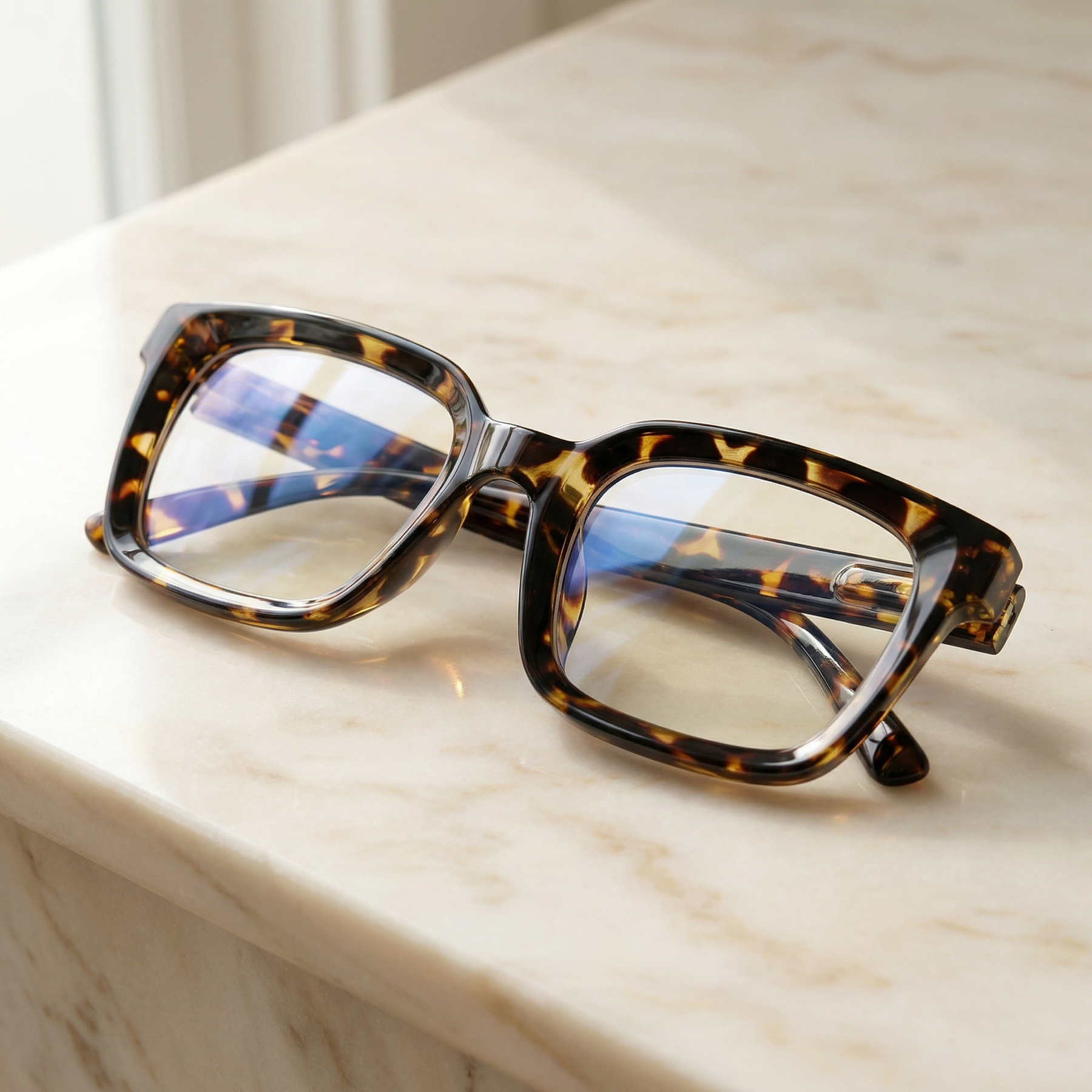 Clarelle – Oversized Tortoiseshell Reading Glasses for Women