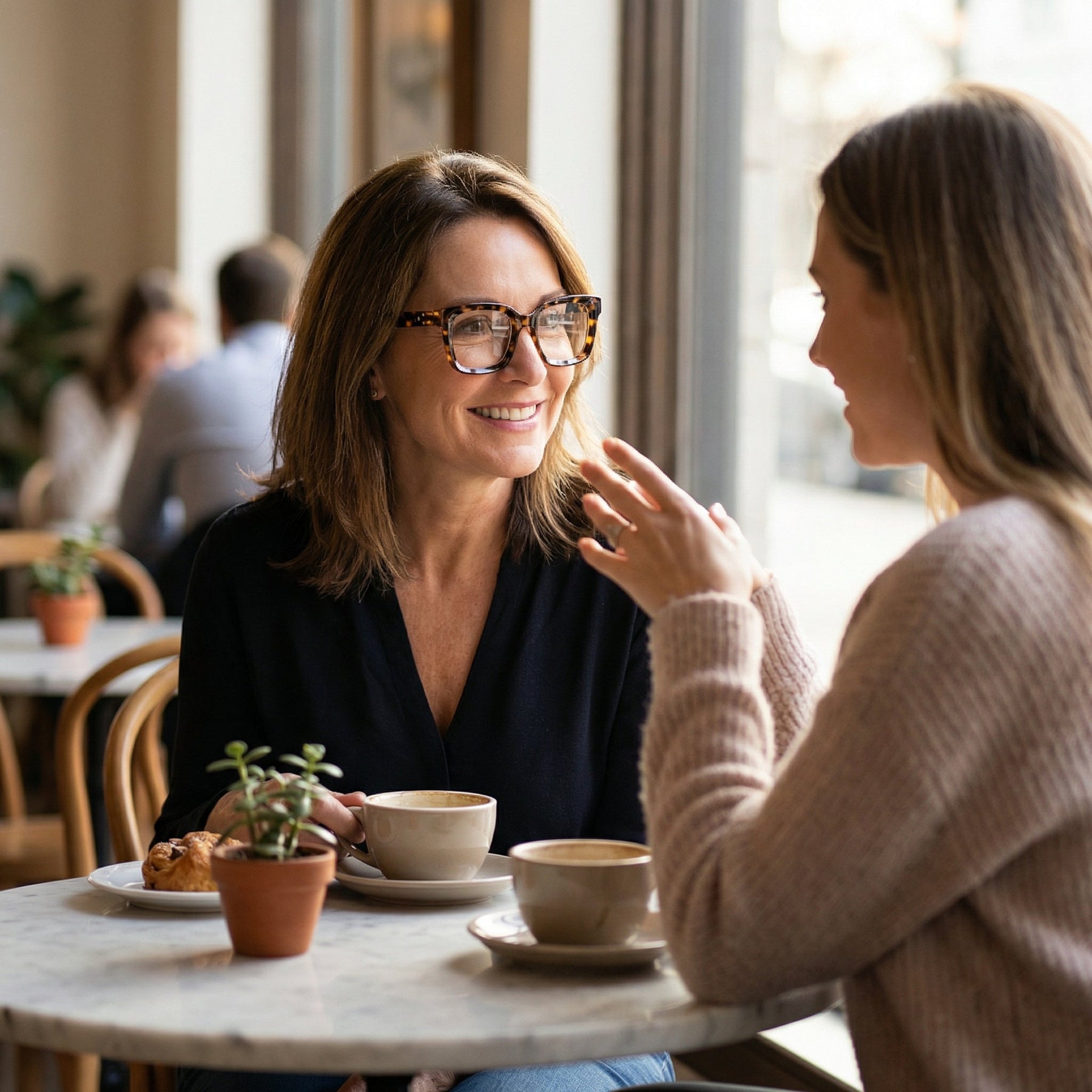Clarelle – Oversized Tortoiseshell Reading Glasses for Women