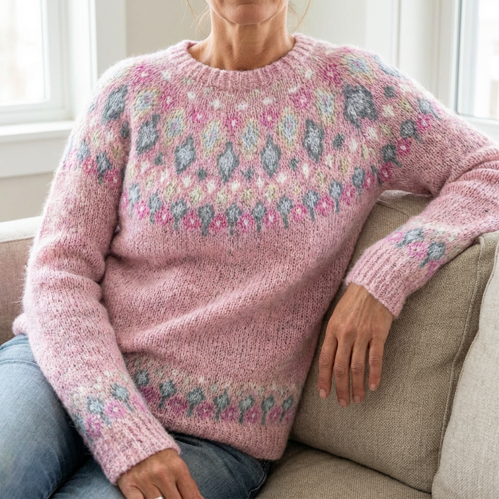 Kinga - Retro Scandinavian Knitted Sweater