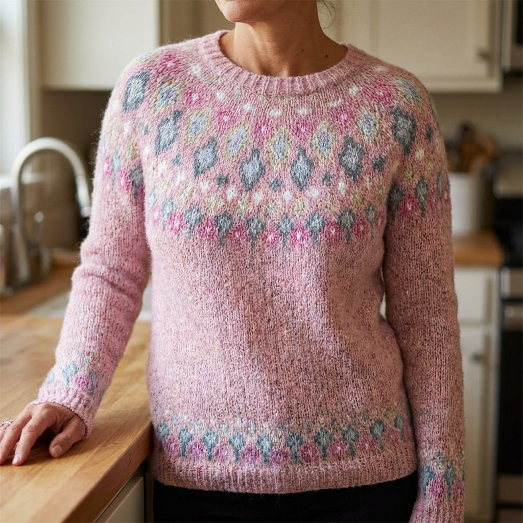 Kinga - Retro Scandinavian Knitted Sweater