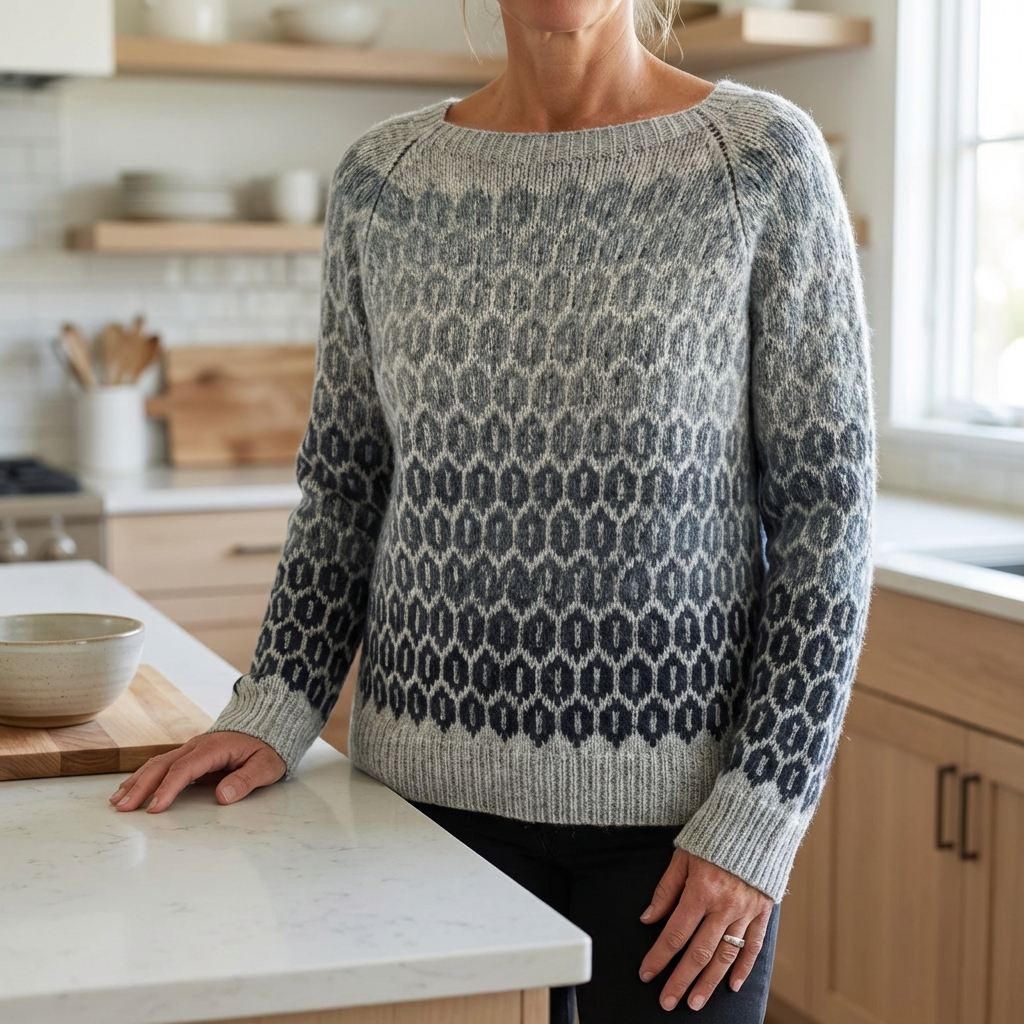 Bogumiła - Retro Scandinavian Knitted Sweater