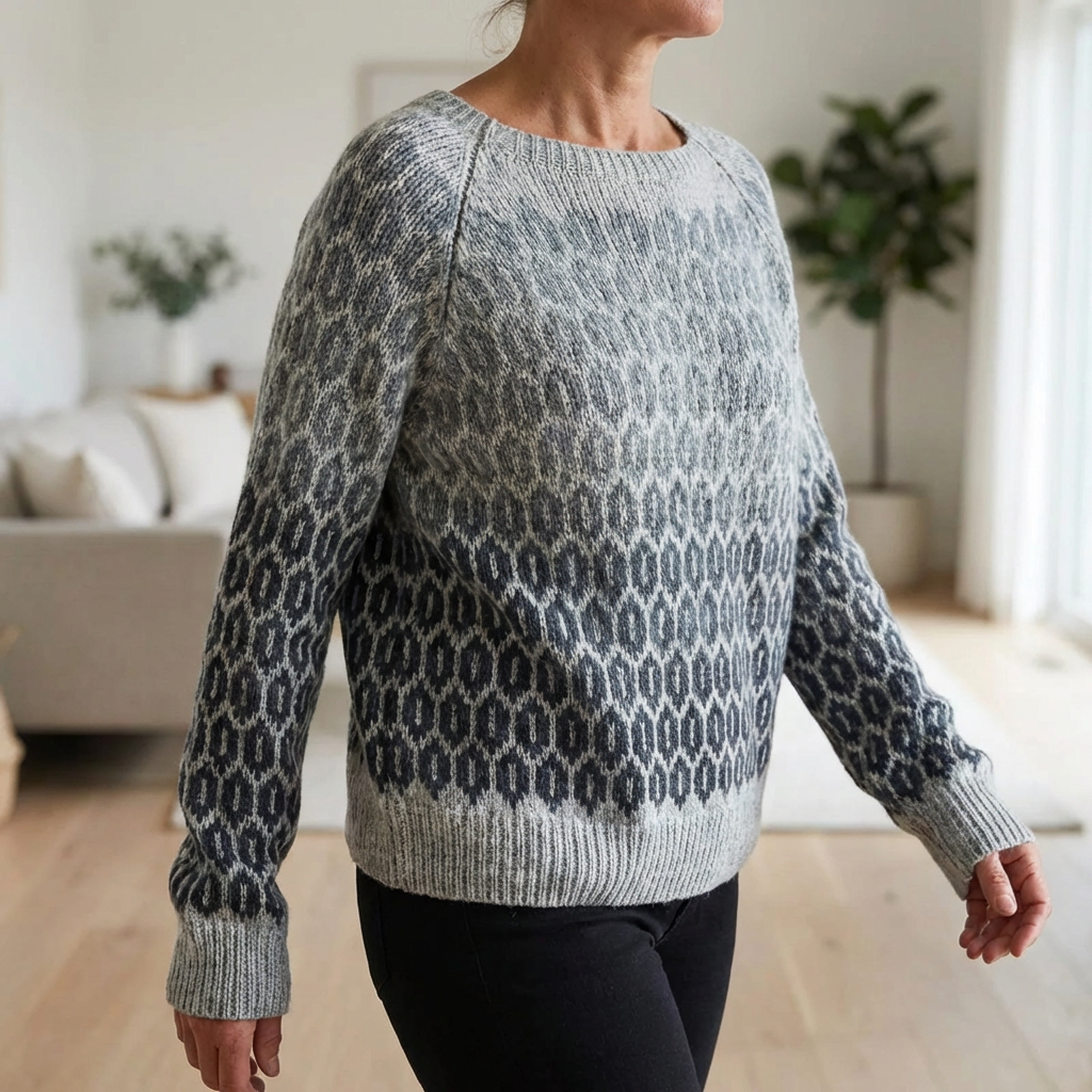 Bogumiła - Retro Scandinavian Knitted Sweater