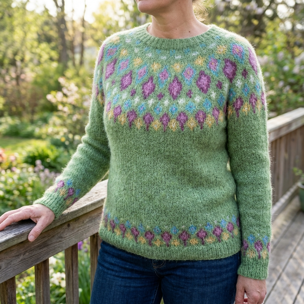 Izabela - Retro Scandinavian Knit Sweater