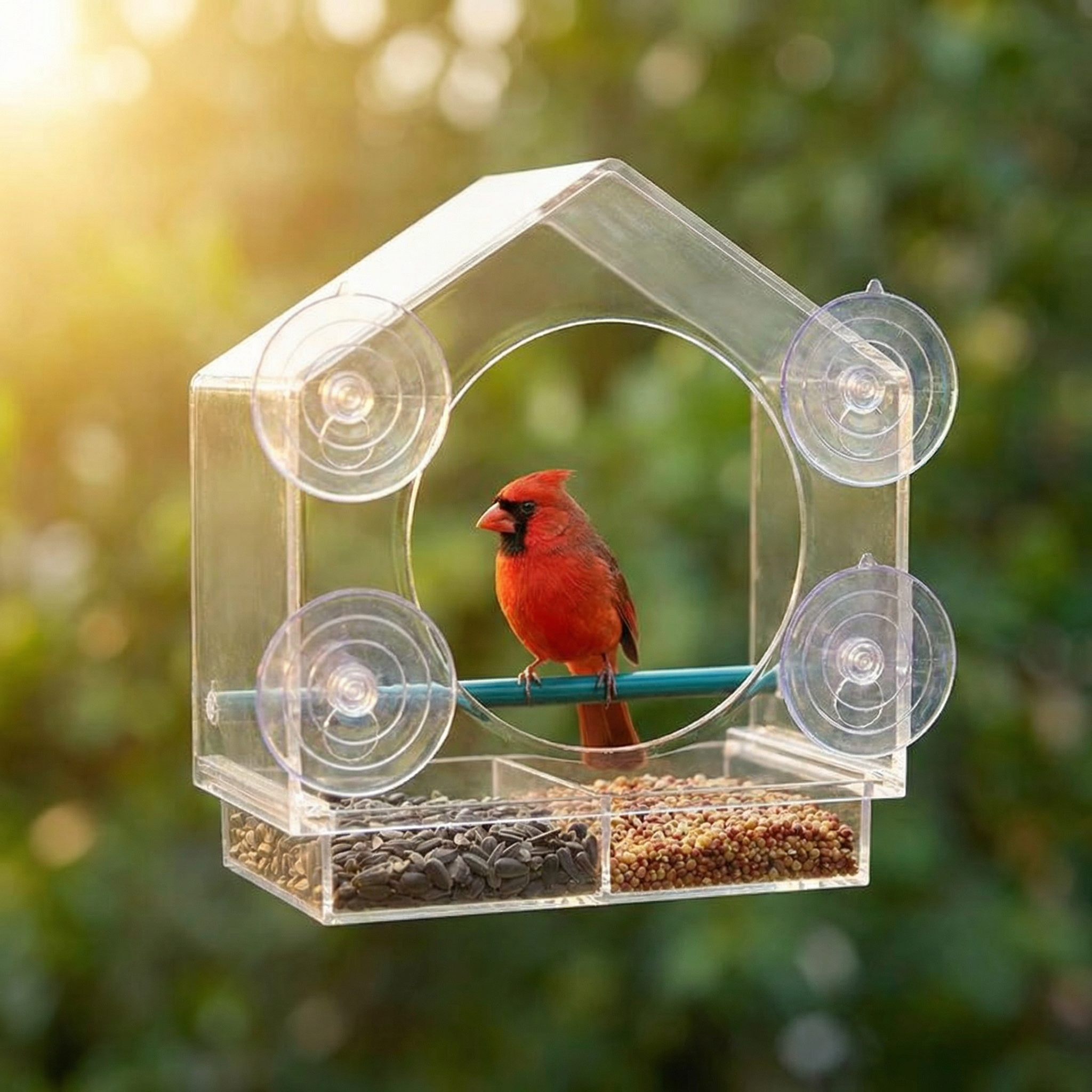 Birdvue – Crystal Clear Window Bird Feeder