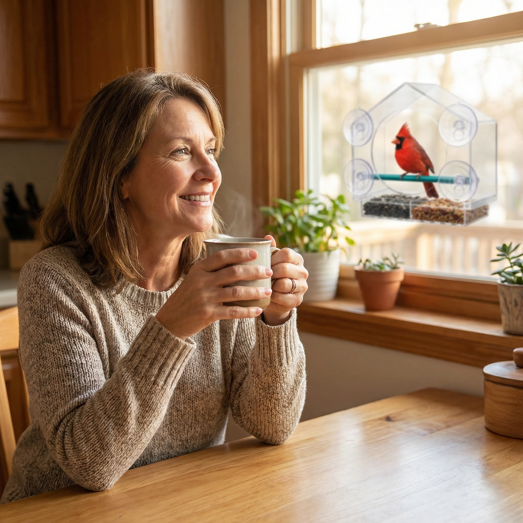 Birdvue – Crystal Clear Window Bird Feeder