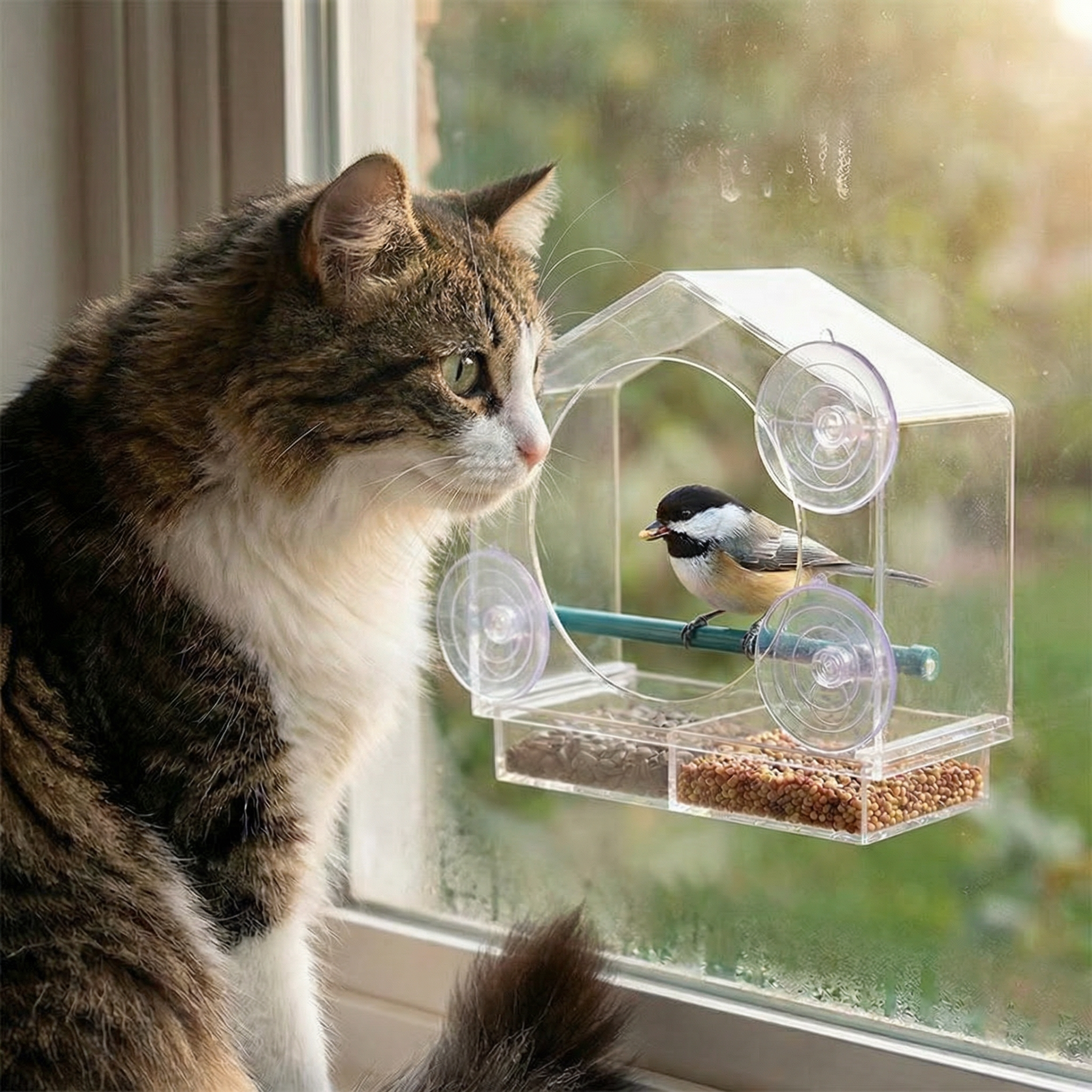 Birdvue – Crystal Clear Window Bird Feeder