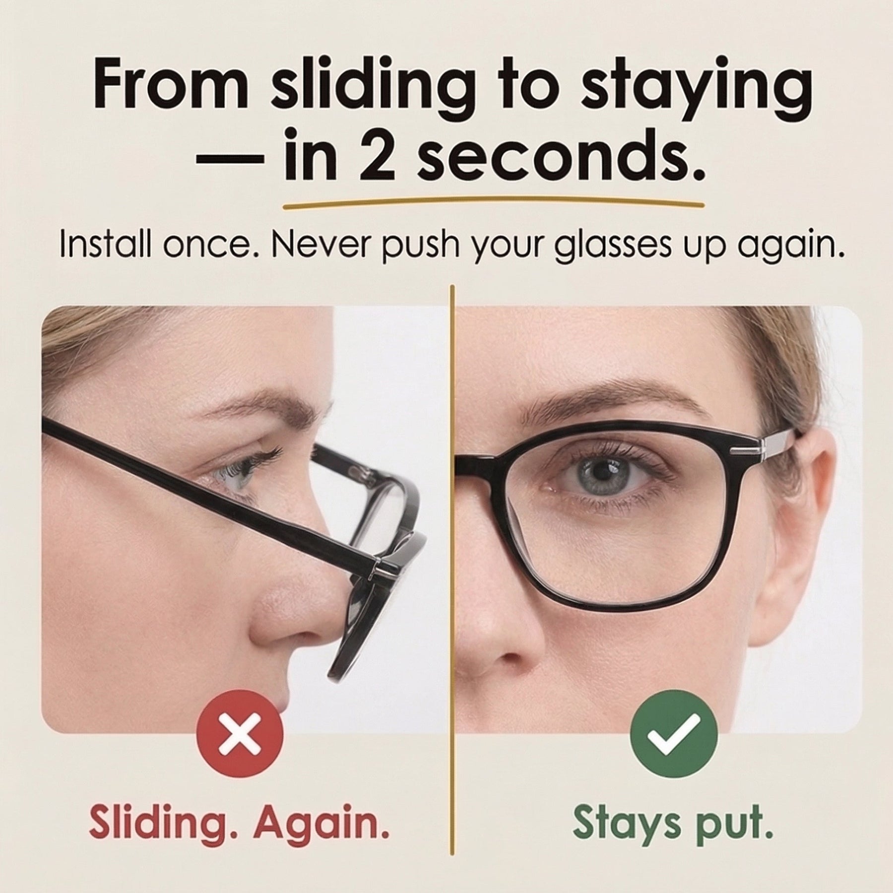 Gripwell – Non Slip Silicone Ear Hooks for Glasses