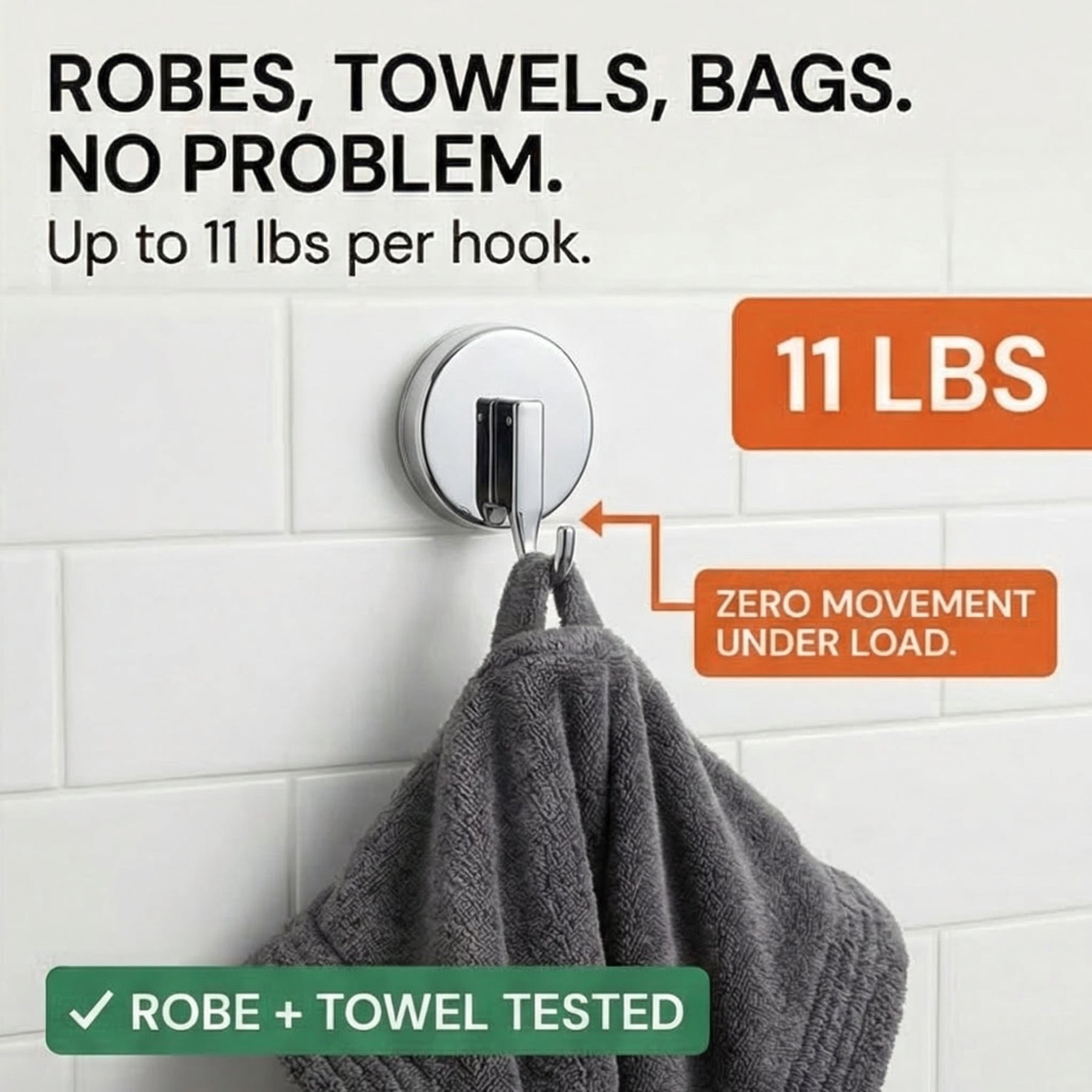Holdlox - No Drill Wall Hooks for Smooth Surfaces
