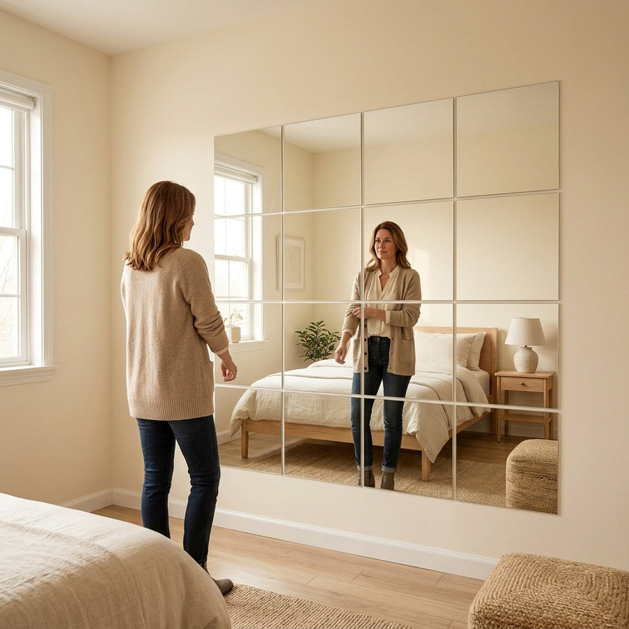 Clearvue – Shatterproof Full Length Wall Mirror Tiles
