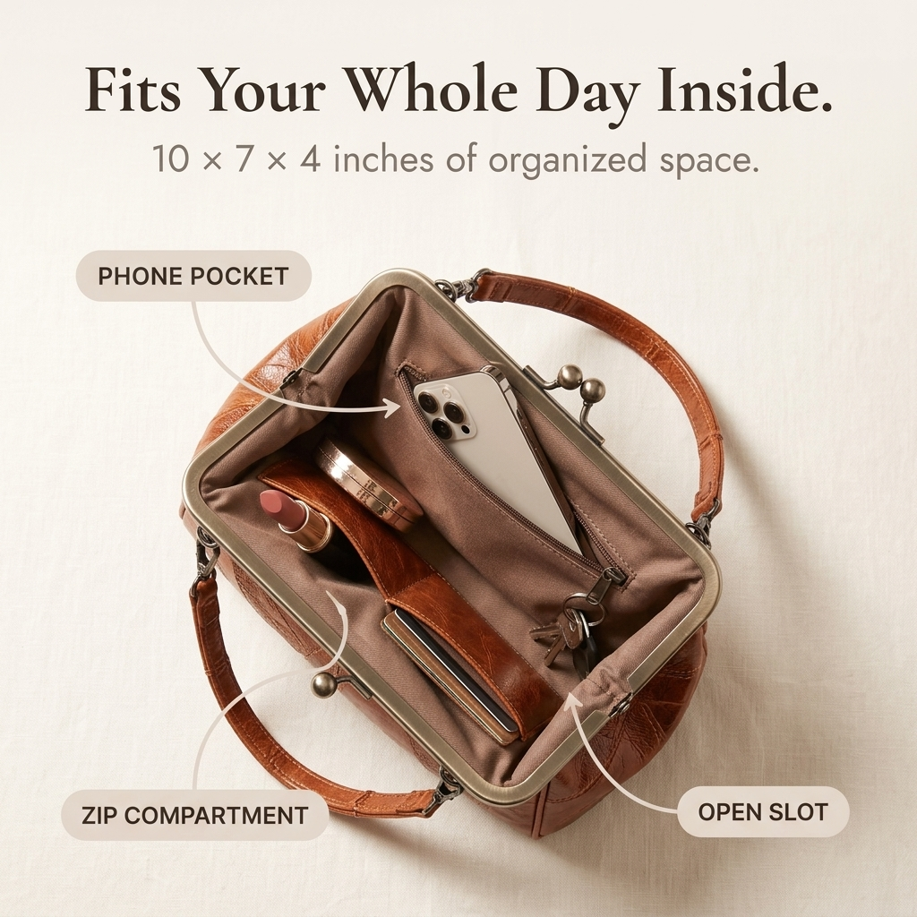 Bellora – Vintage Kiss Lock Handbag