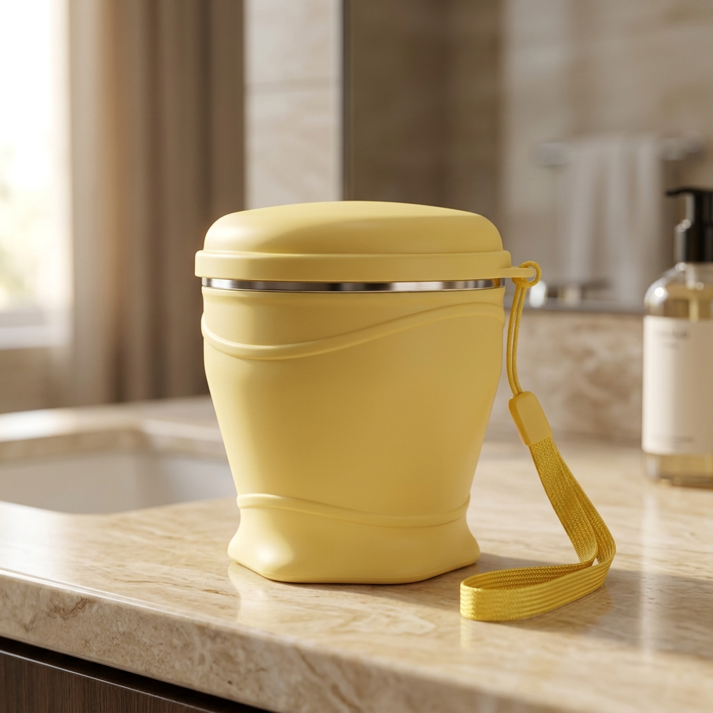 FoldSip – Collapsible Travel Cup with Leakproof Lid