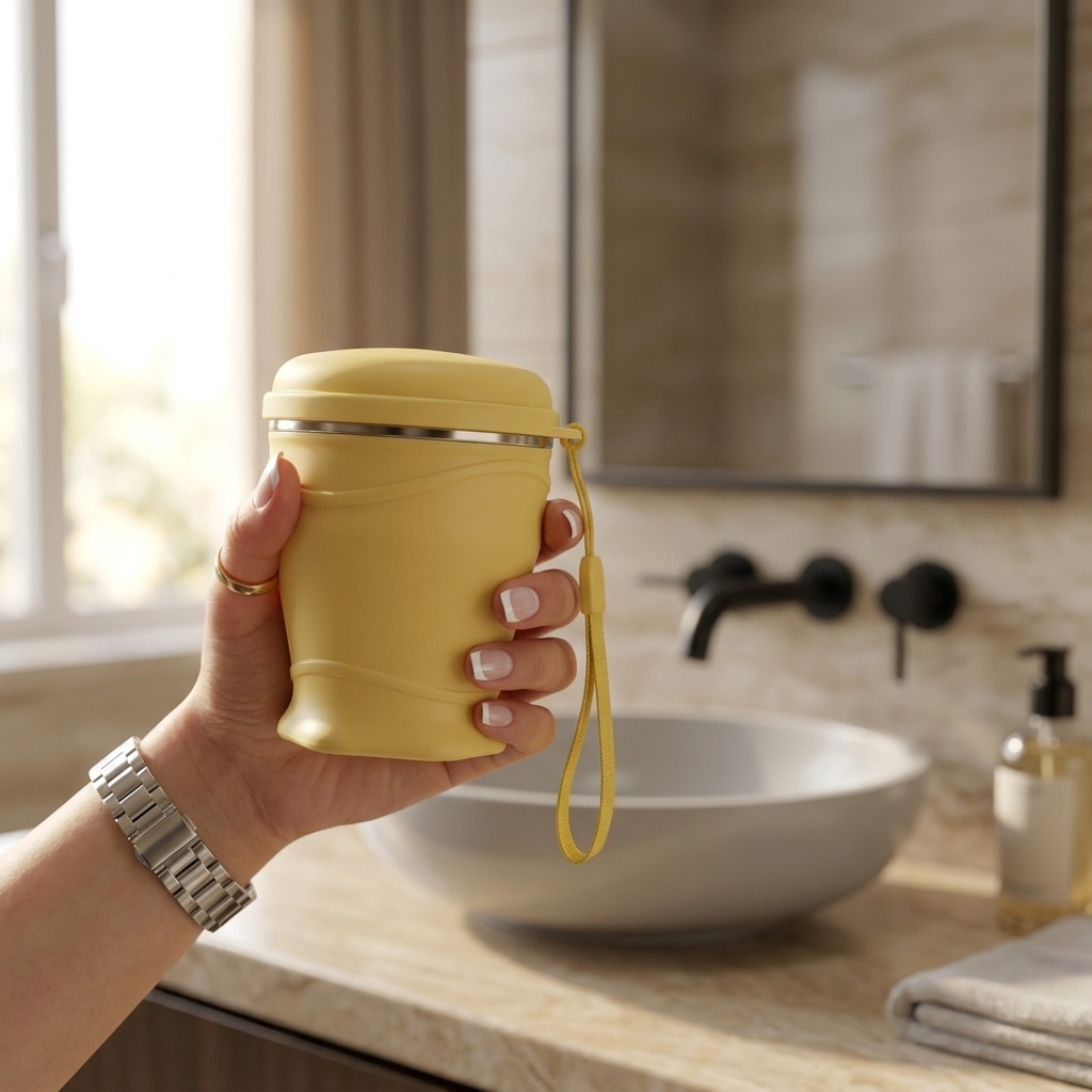 FoldSip – Collapsible Travel Cup with Leakproof Lid