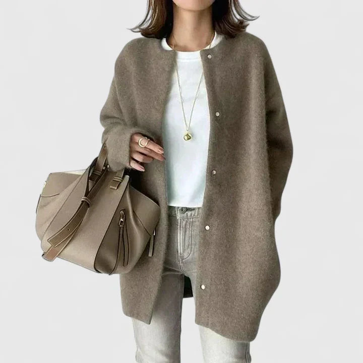HERA – RELAXED BUTTON-DOWN CARDIGAN