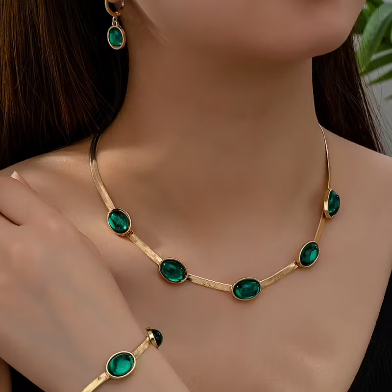 Verdant Grace Jewelry Set