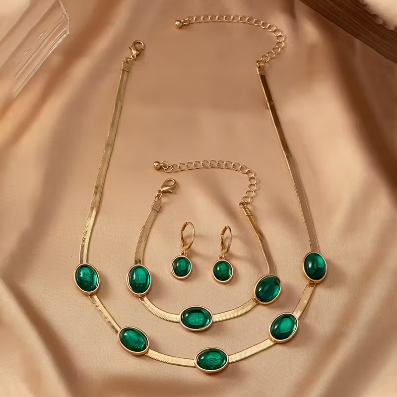 Verdant Grace Jewelry Set