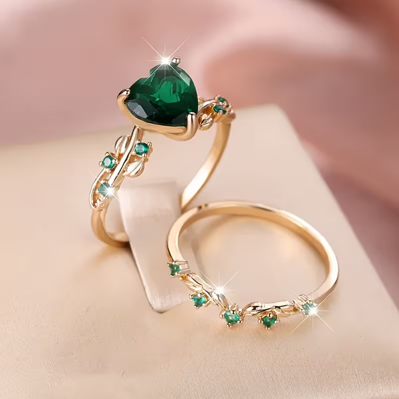 Heartbound Duo Ring Set