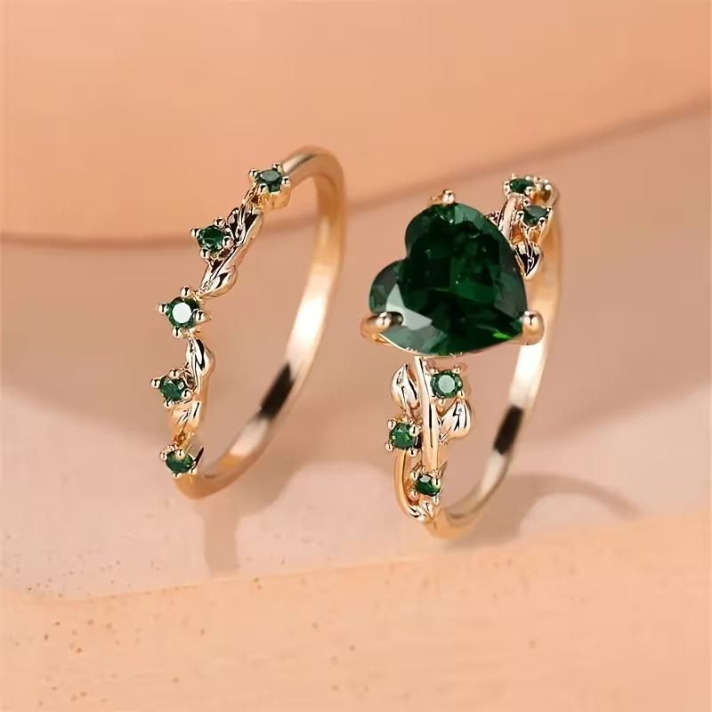 Heartbound Duo Ring Set