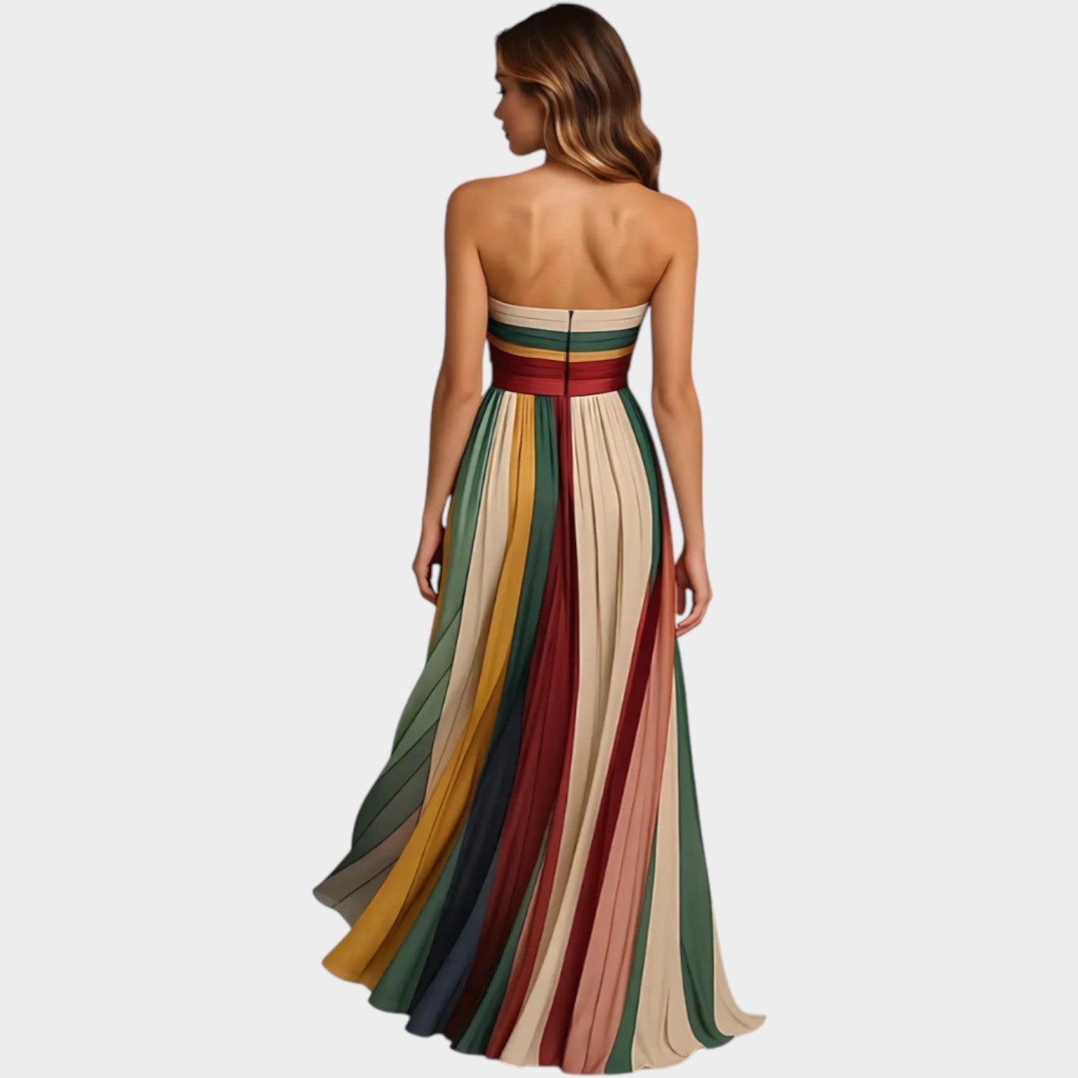 Aurora Pleated Maxi Dress