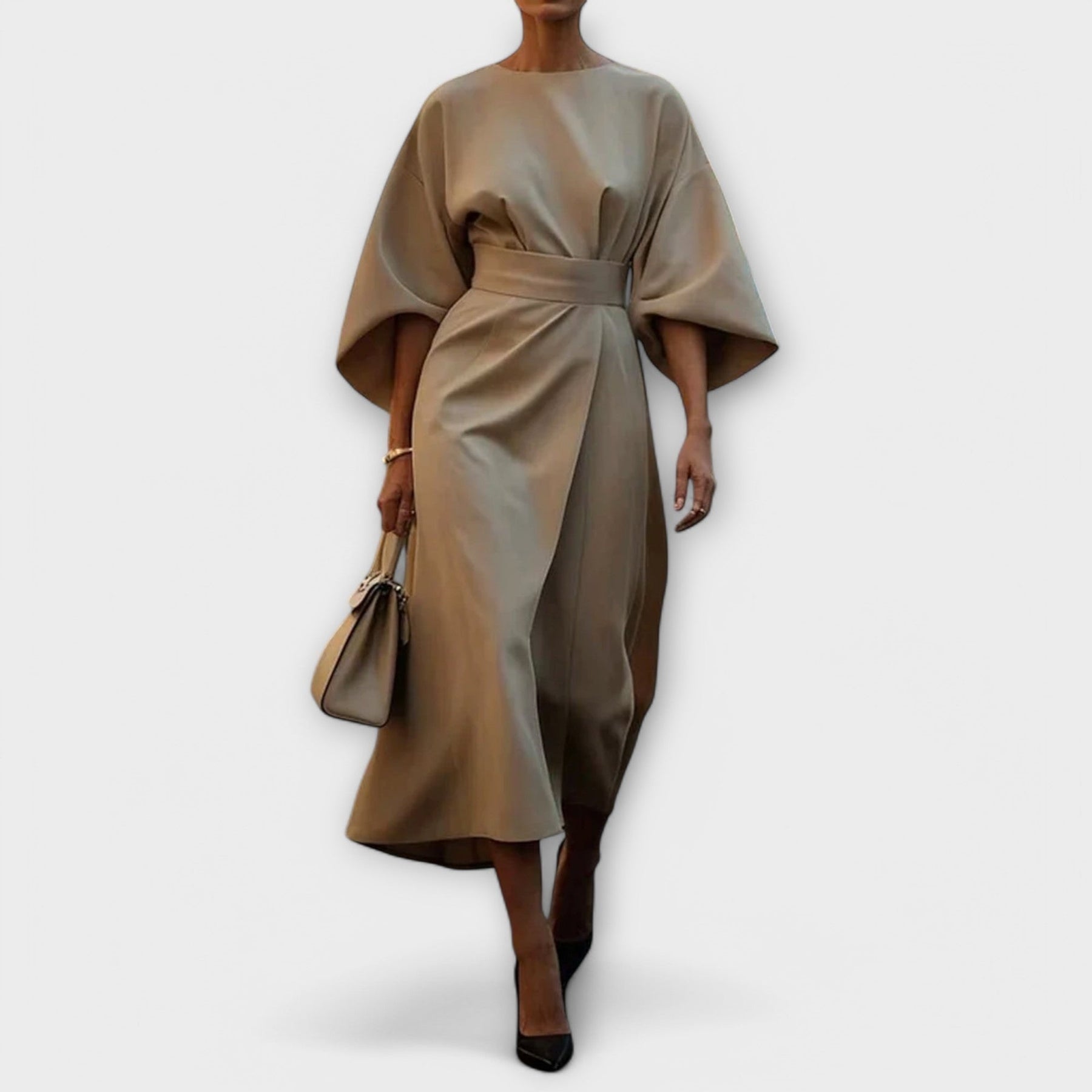 Maya™ | Elegant Dress with Lantern Sleeves