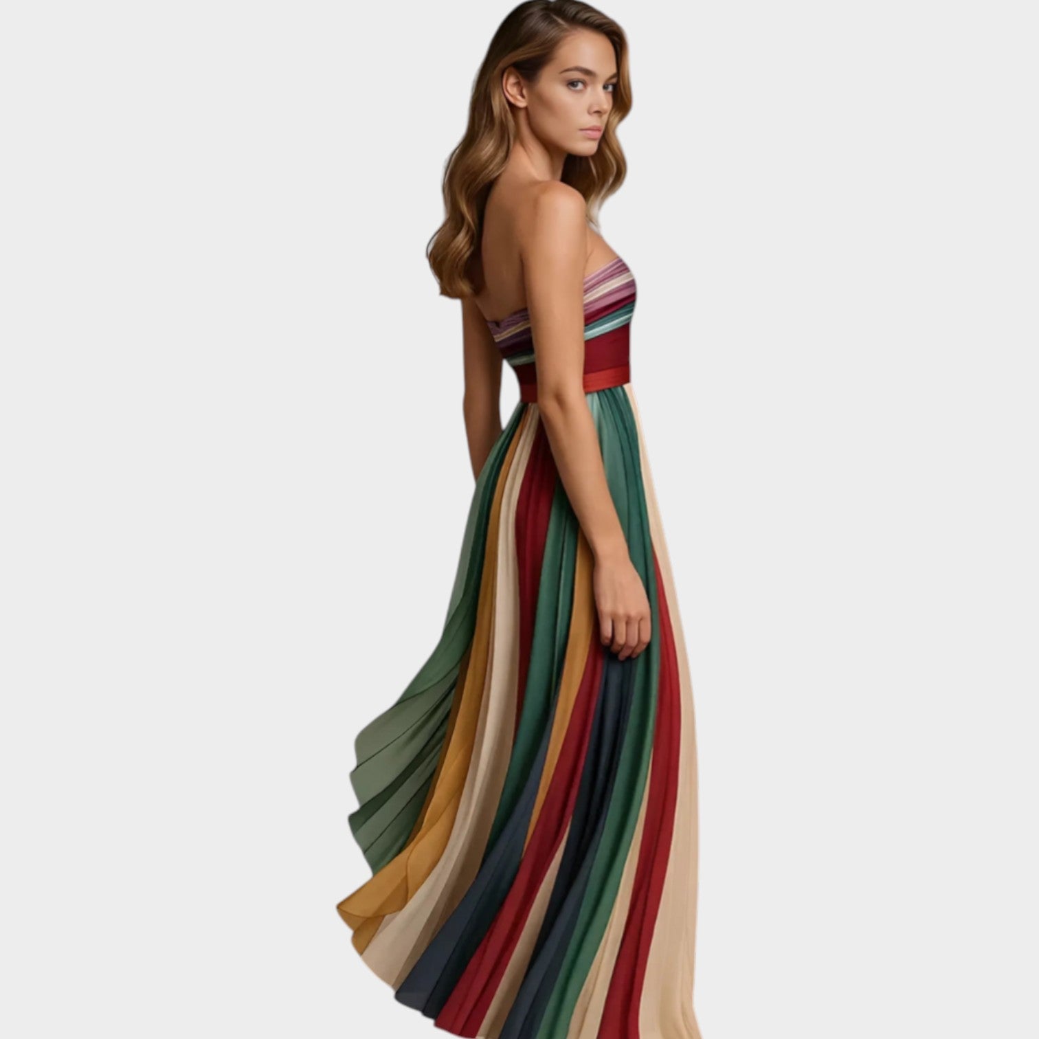 Aurora Pleated Maxi Dress