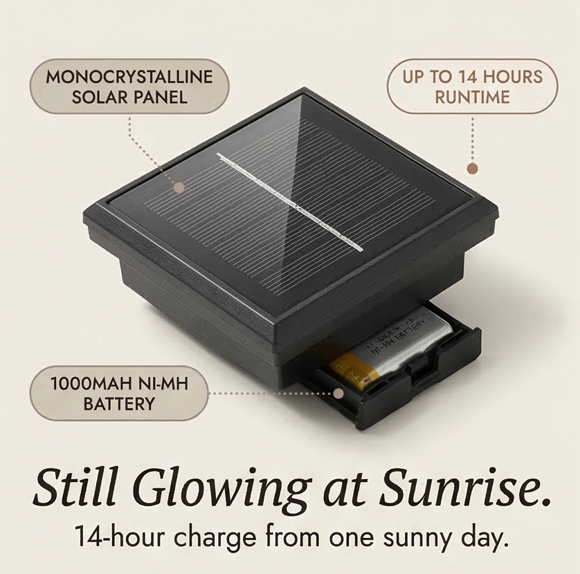 Lumiara - Vintage Glow Solar Walkway Light
