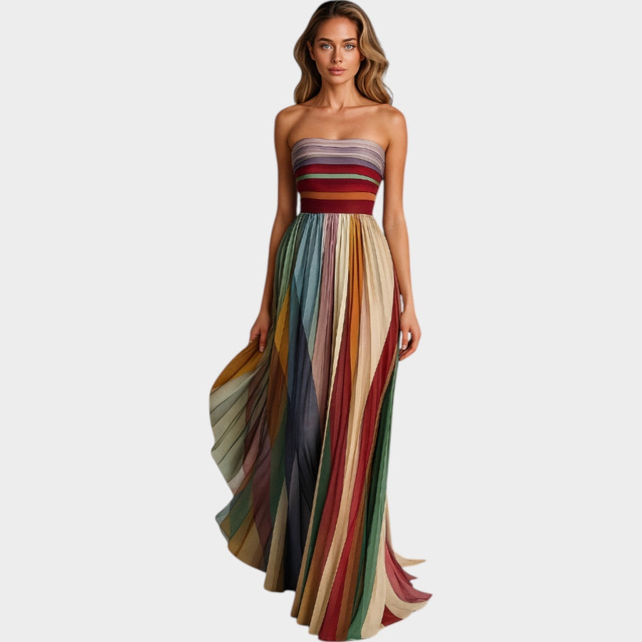 Aurora Pleated Maxi Dress