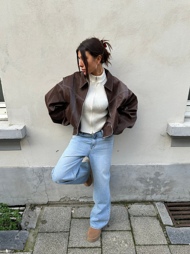 Oversized Contrast Jacket - Limited Sale