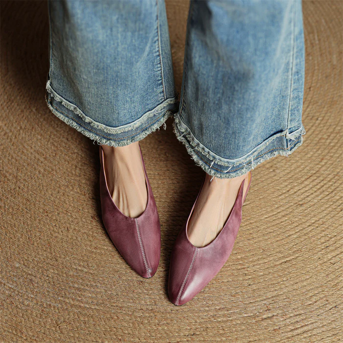 Carisse Genuine Leather Flats