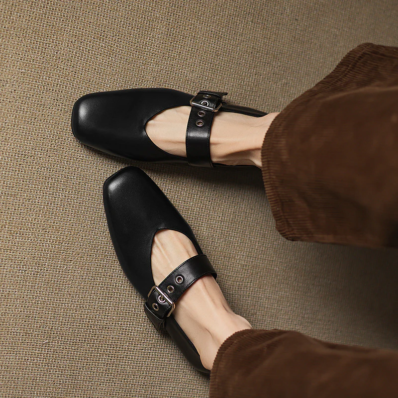 Olivette Leather Mules