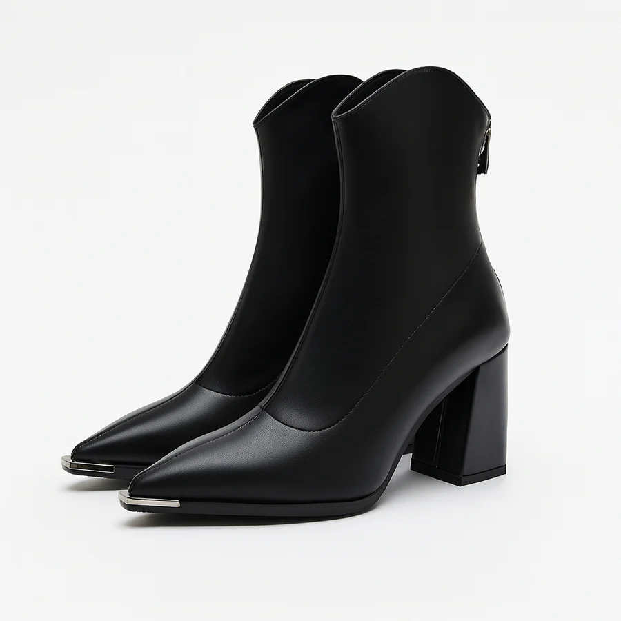 Montrose Chrome Tip Chelsea Boots
