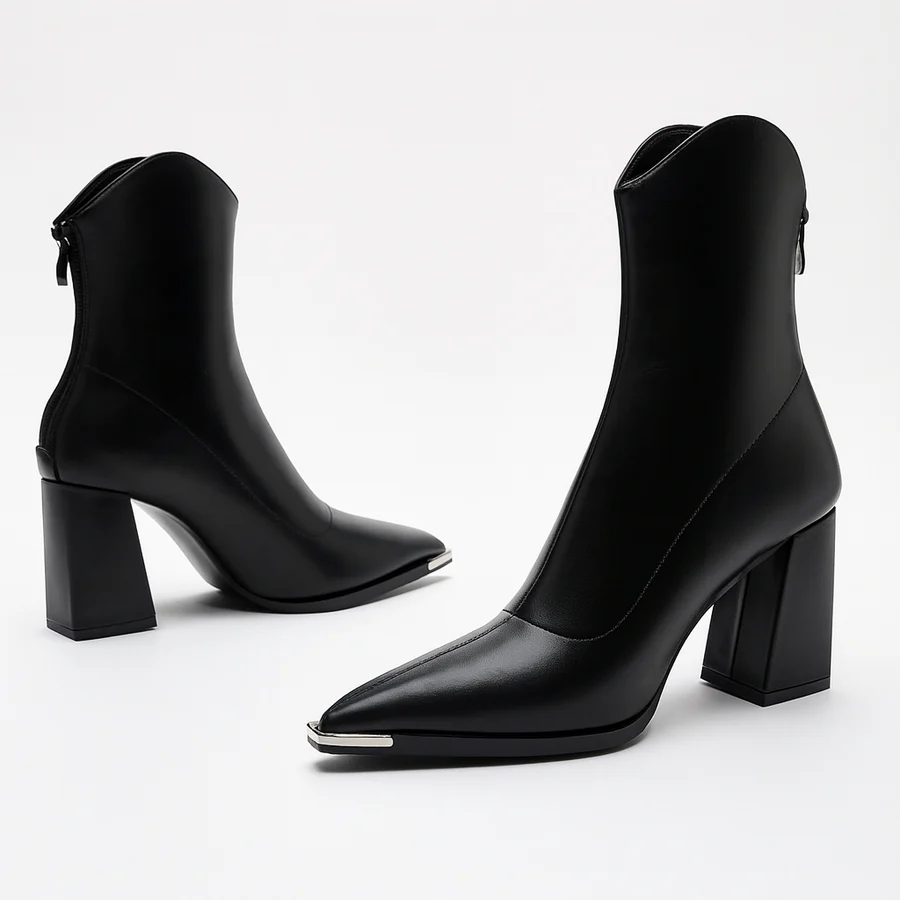 Montrose Chrome Tip Chelsea Boots