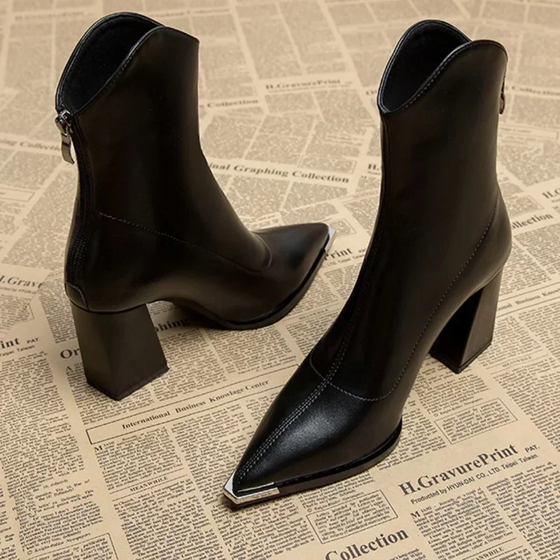 Montrose Chrome Tip Chelsea Boots
