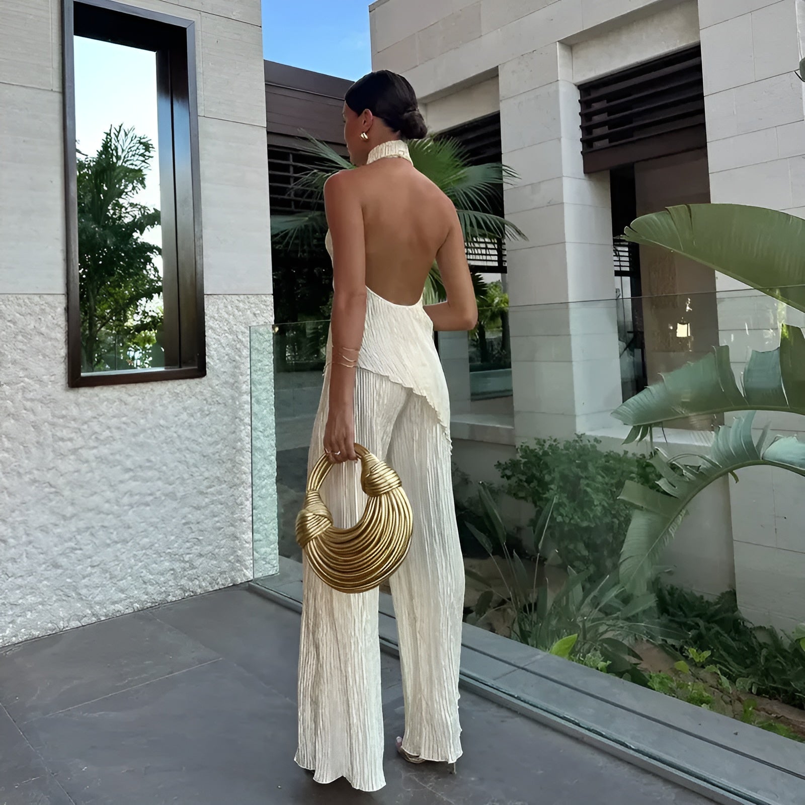 Luchie - Chic Elegant Halter Set