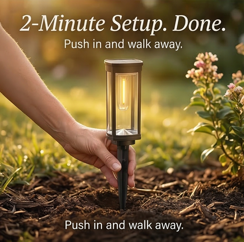 Lumiara - Vintage Glow Solar Walkway Light